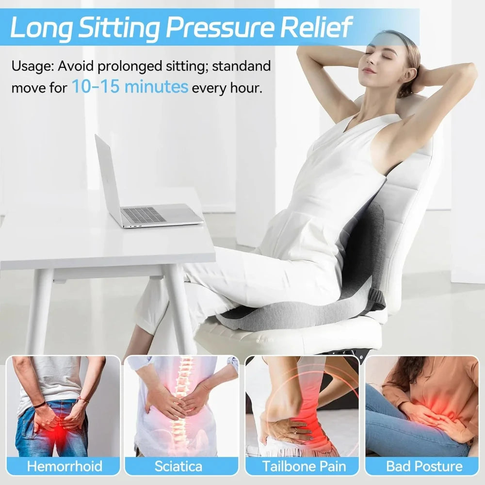 Common effects of prolonged sitting: sciatica, tailbone pain and poor posture