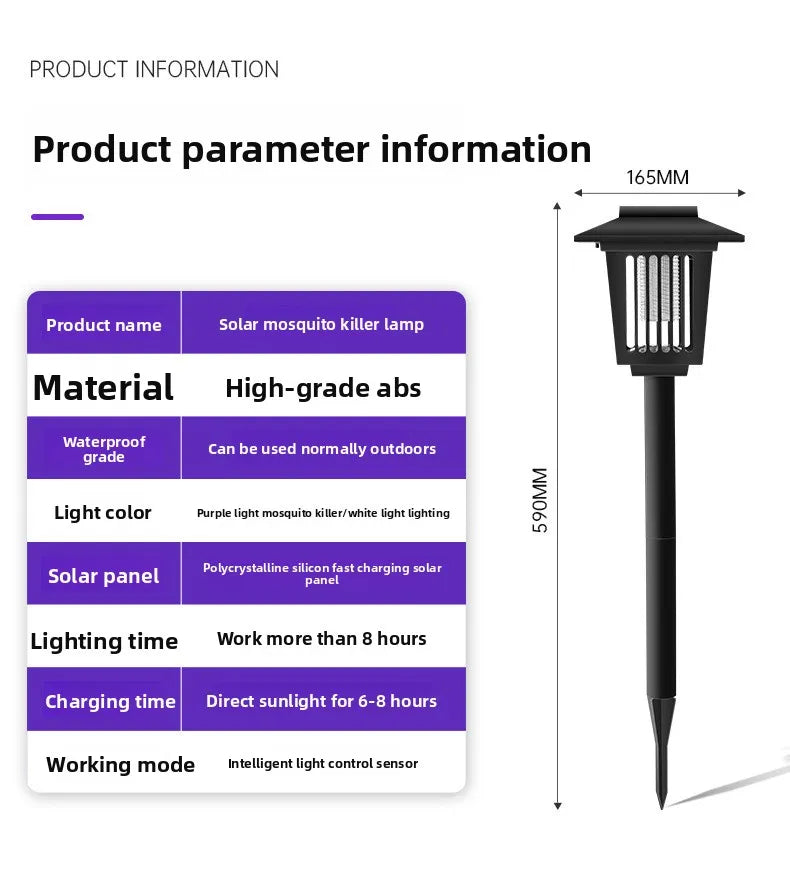 StarOLED outdoor solar mosquito lamp — view 18