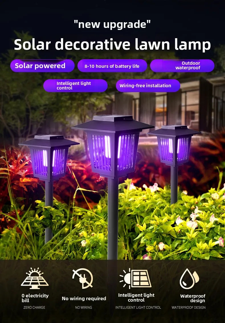 StarOLED outdoor solar UV insect trap — view 10