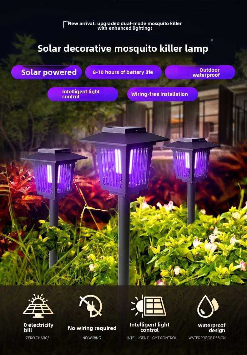 StarOLED outdoor solar UV insect trap — view 9